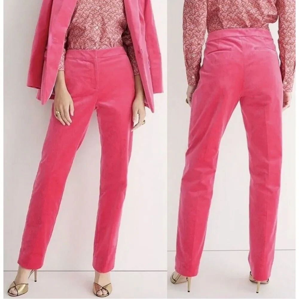 NWOT J.Crew Collection Willa Pants ONLY in Tipped Stretch Velvet -SIZE 4 Dr - Picture 3 of 10